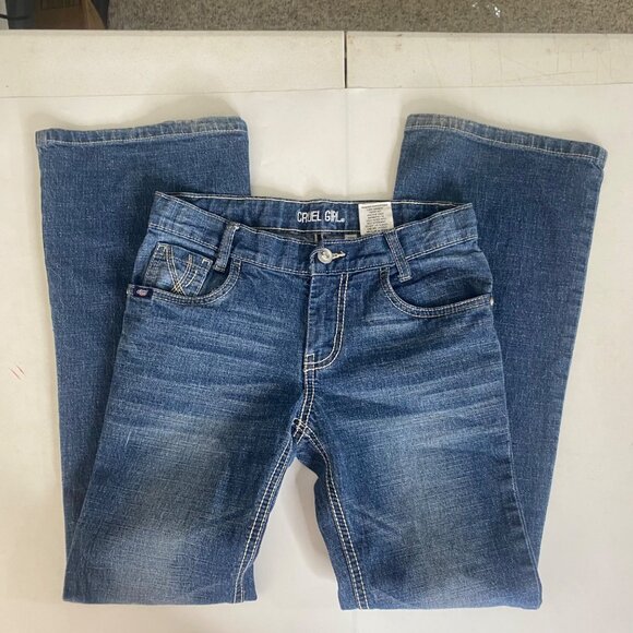 Cruel Girl Bootcut Jeans Girls 10 R Denim Blue Mid Rise Western Cowgirl Rodeo - Picture 6 of 11